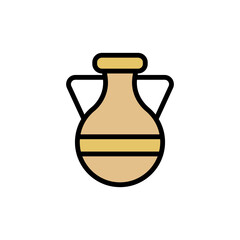 Vase, decoration icon. Simple color with outline vector elements of wilderness icons for ui and ux, website or mobile application