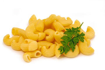 Frisch gekochte Hörnchen-Nudeln