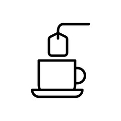 Cup, tea icon. Simple line, outline vector elements of free time icons for ui and ux, website or mobile application