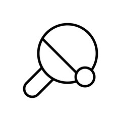 Ping pong, game icon. Simple line, outline vector elements of free time icons for ui and ux, website or mobile application