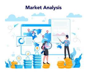 Trendwatcher concept. Specialist in tracking the emergence