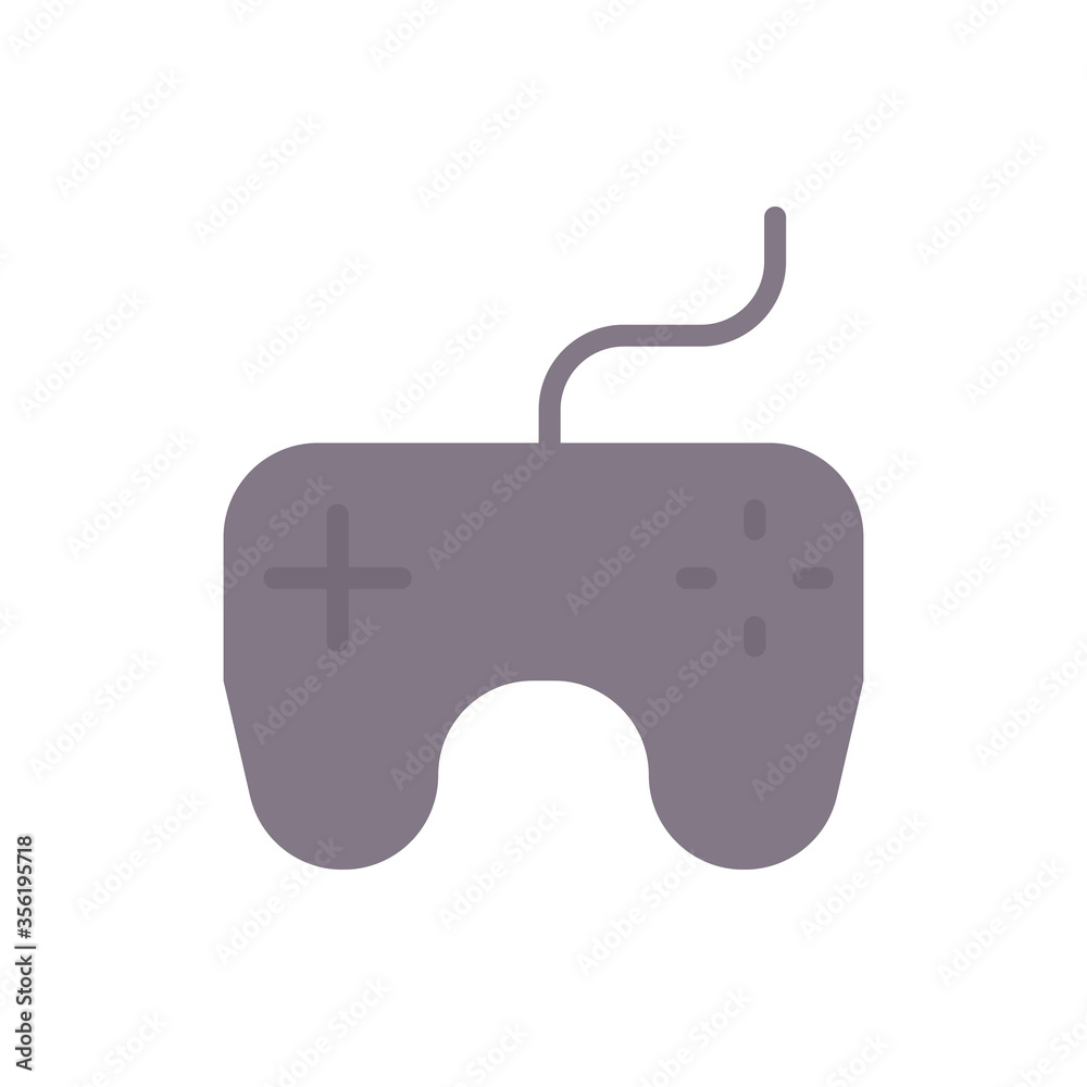 Poster gamepad, joystick icon. simple color vector elements of free time icons for ui and ux, website or mo