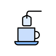Cup, tea icon. Simple color with outline vector elements of free time icons for ui and ux, website or mobile application