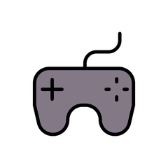Gamepad, joystick icon. Simple color with outline vector elements of free time icons for ui and ux, website or mobile application