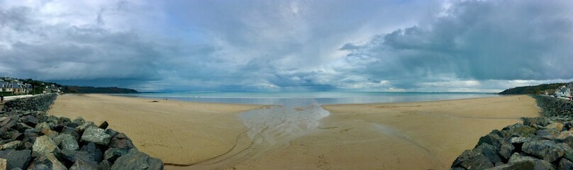 Panorama de la plage de Saint-Brieuc