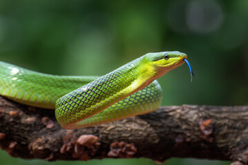 The red-tailed green ratsnake 