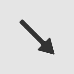 Arrow icon flat.
