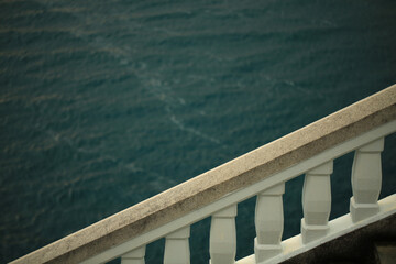 staircase on the background of the sea