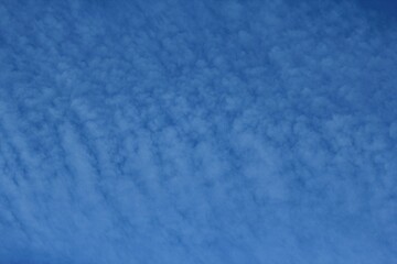 Lines of clouds in the sky