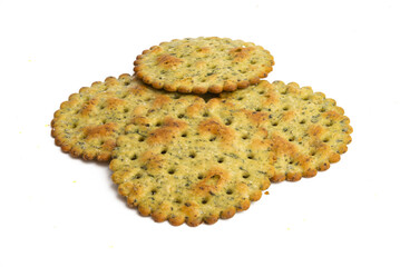 salted cracker with herbs