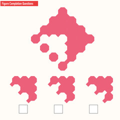 Intelligence puzzle, Find the missing piece, visual intelligence questions, IQ Test