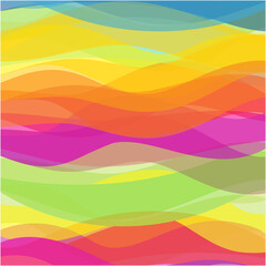 Different color waves new abstract design background