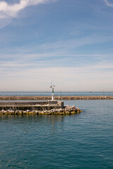 lighthouse in the sea