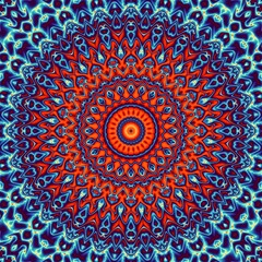 Abstract geometrical background. Ornamental symmetric pattern