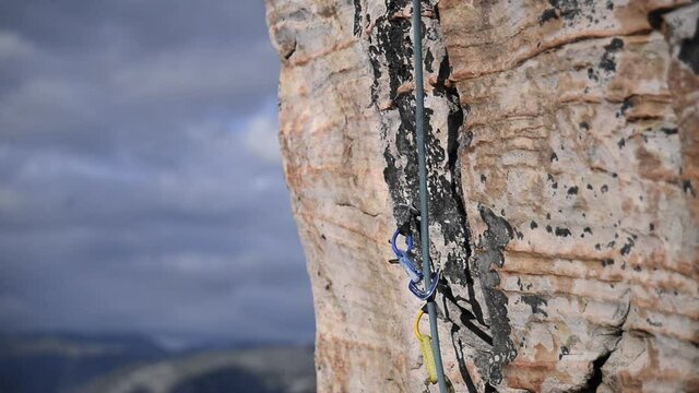 CU TU Camming devices in sandstone rock / Qassiarsuk, Kujalleq, Greenland