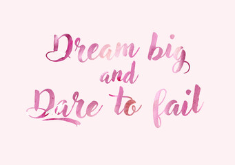 Fototapeta premium Typography illustration with watercolor colorful letters. Can be used as print for poster, t shirt, postcard. Quote for wall poster or mood board. Home decoration.