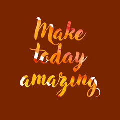 Typography illustration with watercolor colorful letters. Can be used as print for poster, t shirt, postcard. Quote for wall poster or mood board. Home decoration.