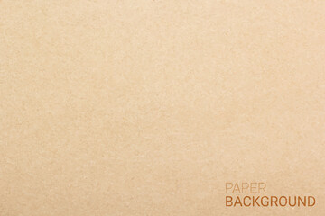 Naklejka na ściany i meble Brown paper background. Empty cardboard texture. Craft sheet