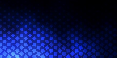 Dark BLUE vector background with rectangles. Abstract gradient illustration with colorful rectangles. Best design for your ad, poster, banner.