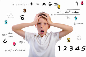  Boy has a problem with math