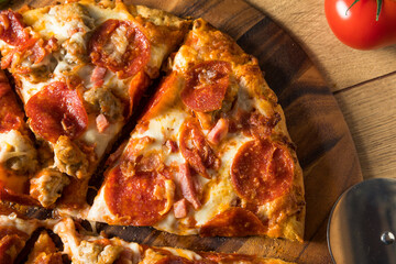 Savory Homemade Meat Lovers Pizza