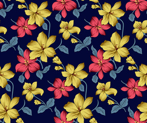 abstract flower pattern with colorful background for multi purpose use