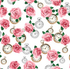 seamless pattern with roses