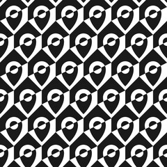 Seamless pattern with location icon