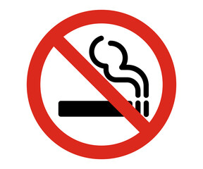 no smoking warning sign, cigarette not allowed vector sign - obrazy, fototapety, plakaty