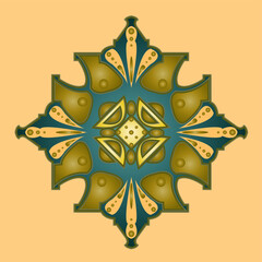 golden christmas ornament