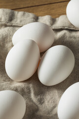 Raw Organic White Eggs