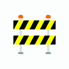construction sign icon vector
