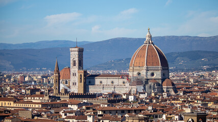 Fototapeta na wymiar Florence Italy, Europe, views of and from the Duomo