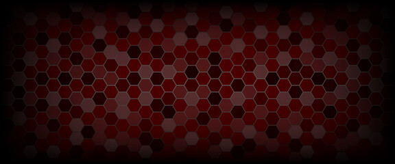 Technological hexagon pattern background, vector illustration