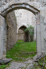 Fototapeta na wymiar Entrance to the citadel. Gallenstein Castle