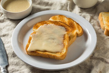 Homemade Maple Syrup Butter on Toast