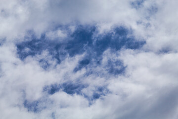 Cielo con nubes y claros.