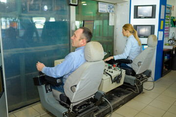 engineers working on the control room