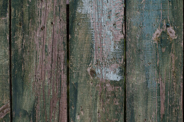 Fototapeta na wymiar Wooden boards. Tree structure. Old paint on a wooden surface.