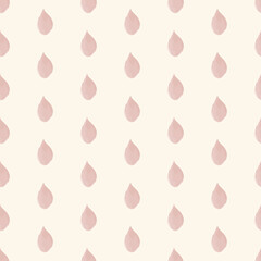 blush raindrop polka watercolor ivory background design