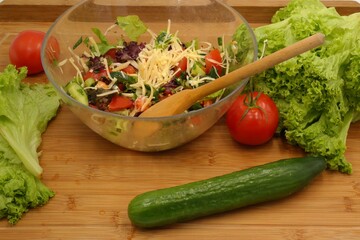 fresh vegetable salad