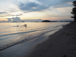 sunset at the beach