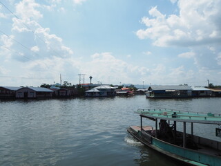 Riverside village in Thailand
