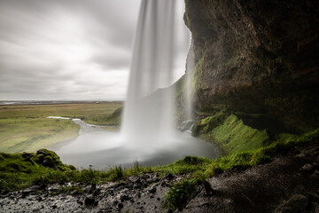 Waterfall Under View at Iceland