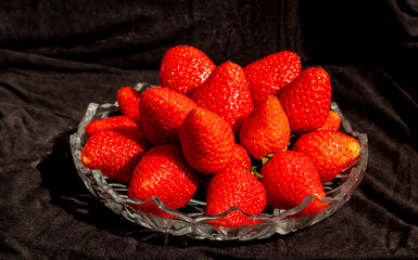 strawberries in a basket