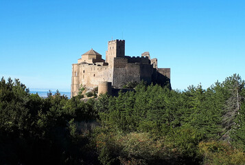 Fototapeta na wymiar View of the Castle of Loarre. Huesca. Aragon. Spain. 