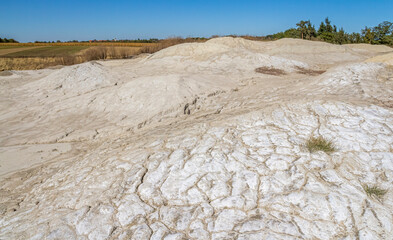 fissured dry ground