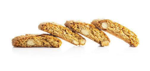 Sweet italian cantuccini cookies. Almonds biscuits.