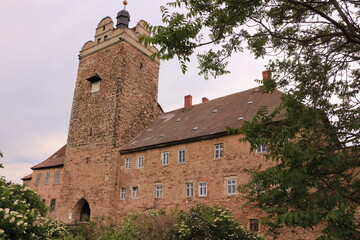 Blick auf Burg und Schloss Allstedt in Sachsen-Anhalt