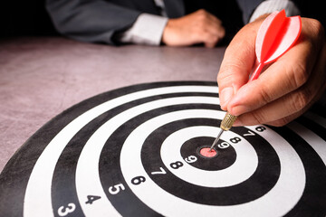 Businessman Aim the Target